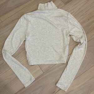 Wilfred mockneck cropped top